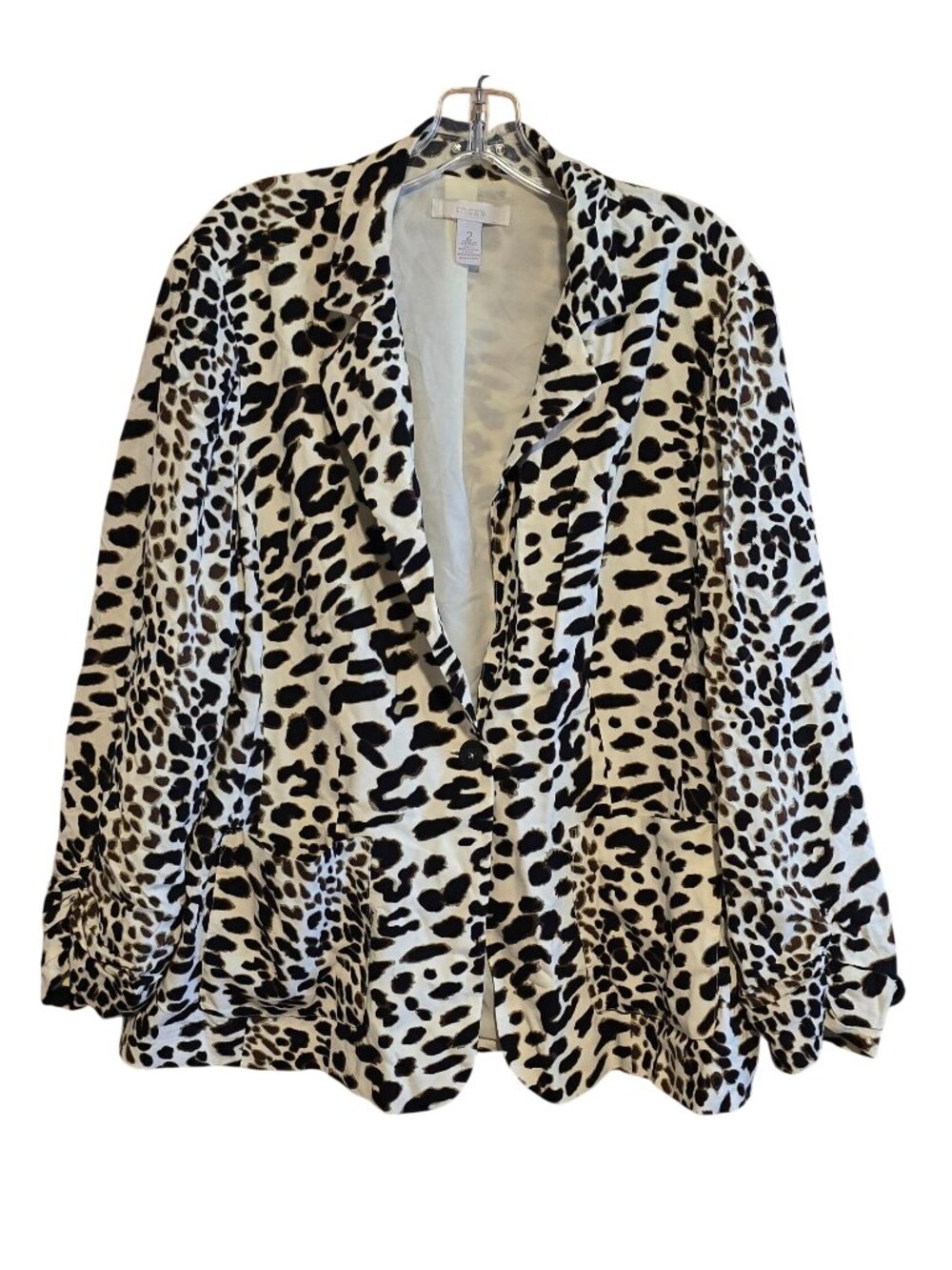 Leopard Print Blazer Button Jacket cougar ware animal print club girls night
